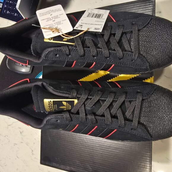 Adidas Superstar ADV X Felipe Gustavo - JR7831 2025 BLACK SUEDE MENS 10 NEW - Picture 4 of 16